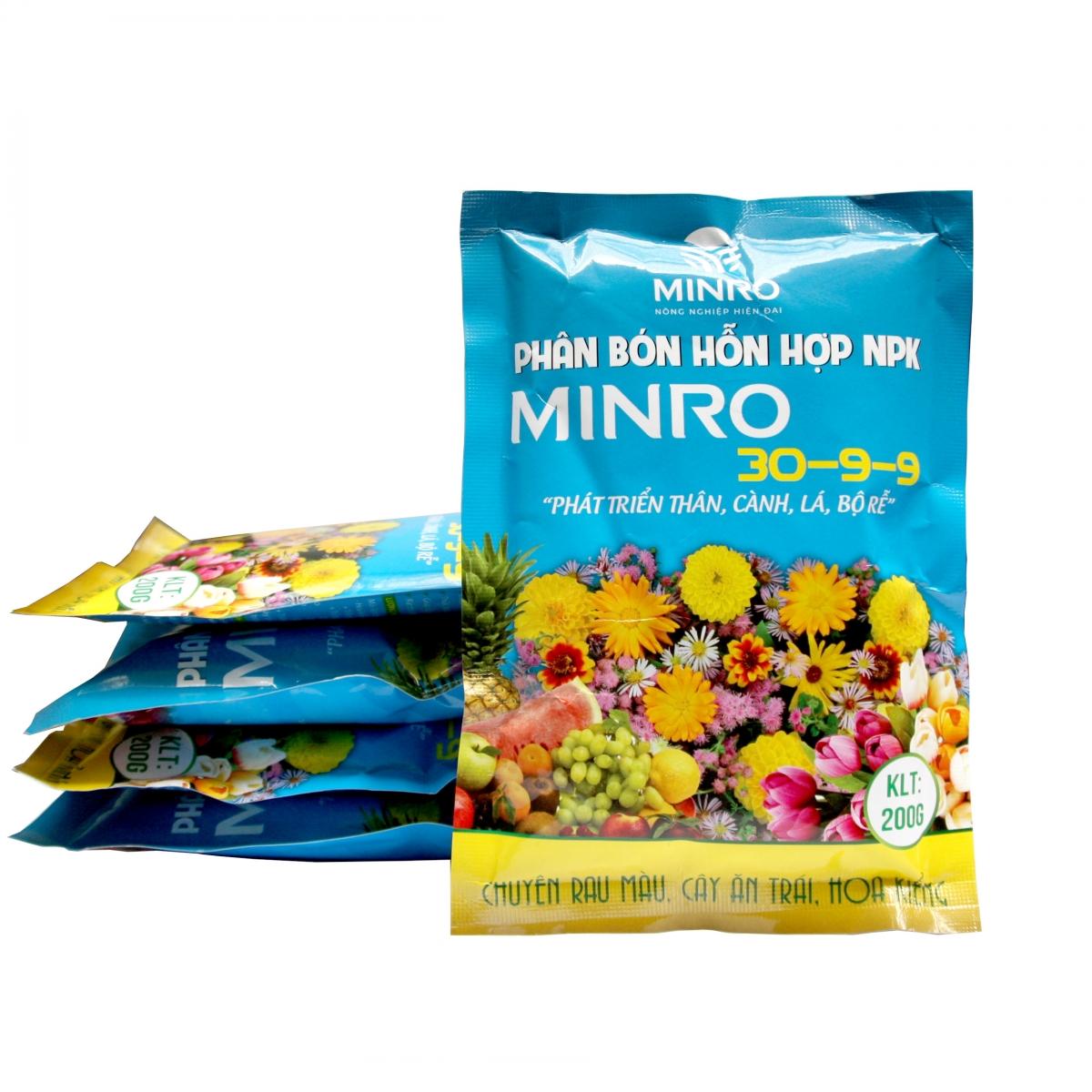 Phân bón npk minro 30-9-9 200gr