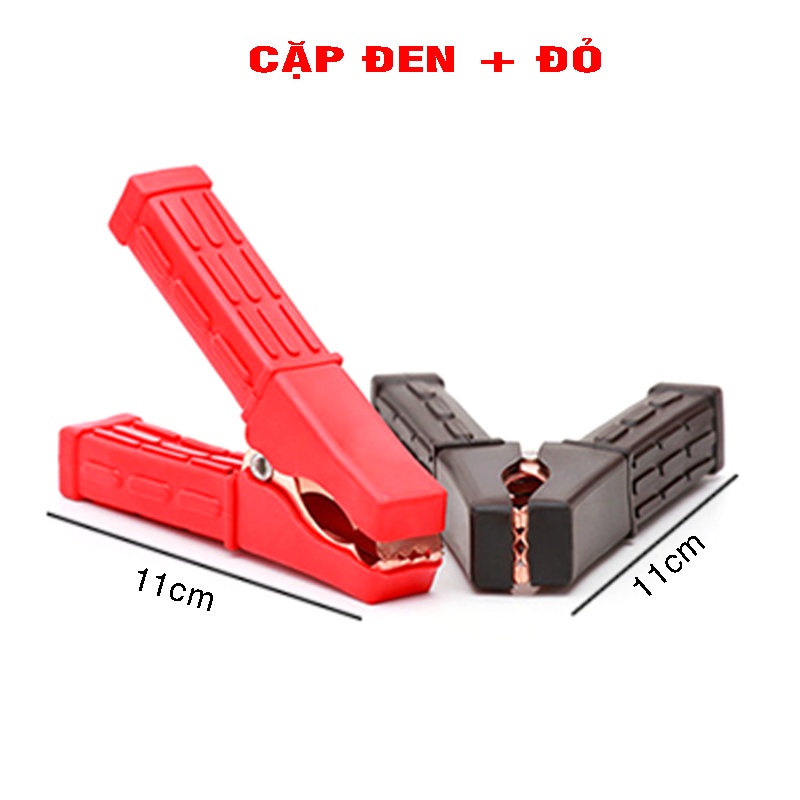Một cặp đầu kẹp bình ắc quy - kẹp cá sấu to