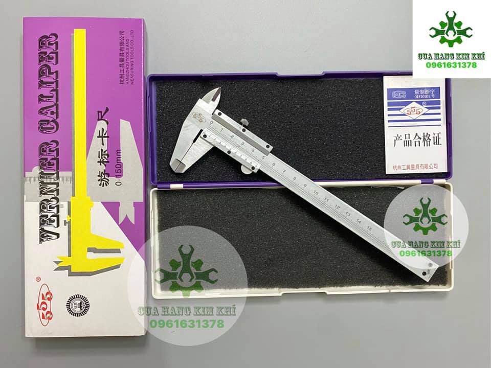 Thước cặp kẹp cơ khí 150mm 200mm 300mm thép không gỉ