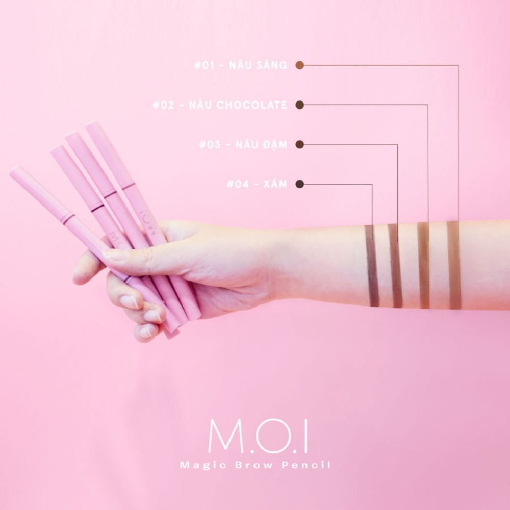 Chì kẻ mày Magic Brown Pencil No. 1 8g