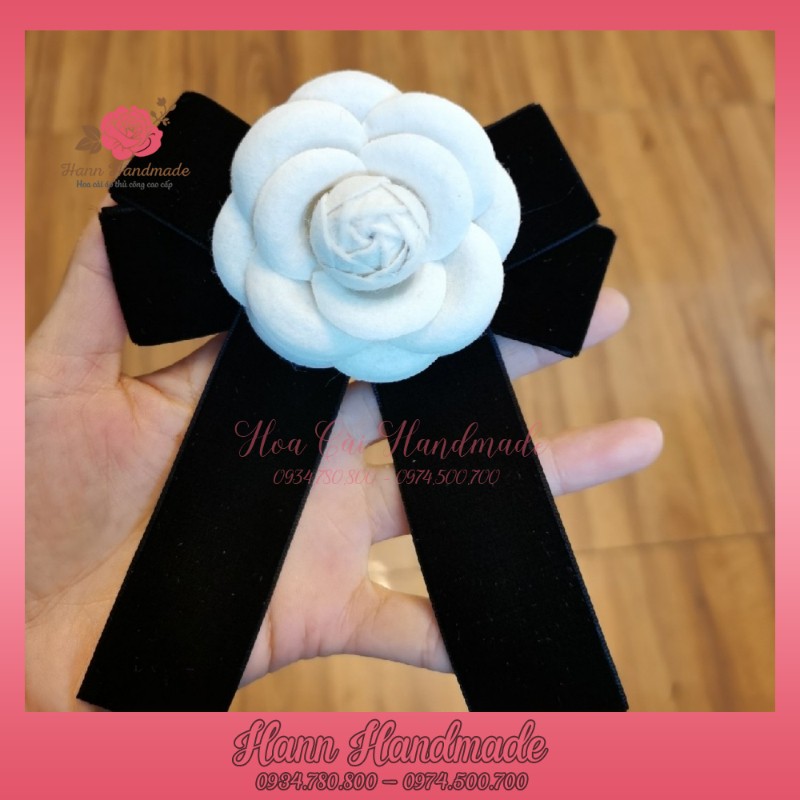 Nơ Cài Áo Cao Cấp Phối Nơ Cao Cấp [HANN HANDMADE - Hoa cài áo, phụ kiện thời trang sỉ]