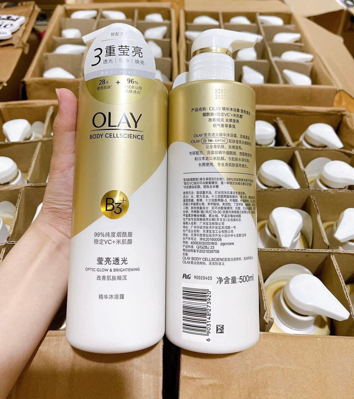Sữa TẮM olay b3 retinolVITAMIN C 500ML
