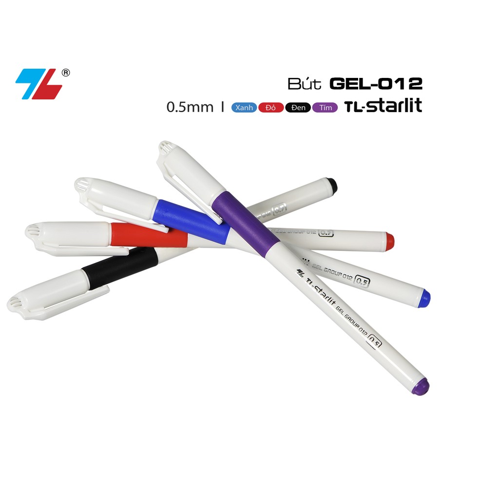 10 chiếc bút gel thiên long 012