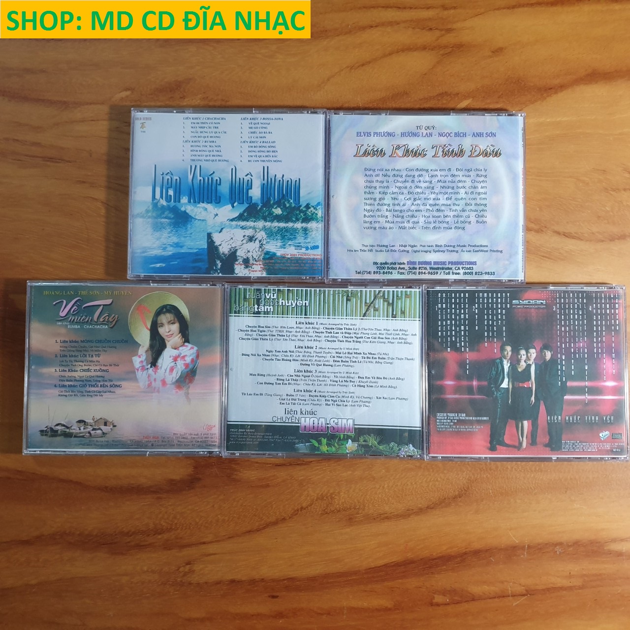 [MDCD] Bộ 5 Đĩa CD Liên Khúc Chọn Lọc - Bộ 2