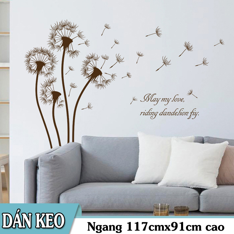 Decal trang trí Bồ Công Anh nhỏ