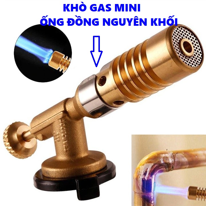 [LOẠI XỊN] Đèn Khò Hàn ống đồng Kt-2104 + TẶNG  Que Hàn Cao Cấp Sử dụng bình gas mini - Đầu khò gas cầm tay, khò gas cầm tay mini, khò gas mini, đầu khò ga bằng đồng