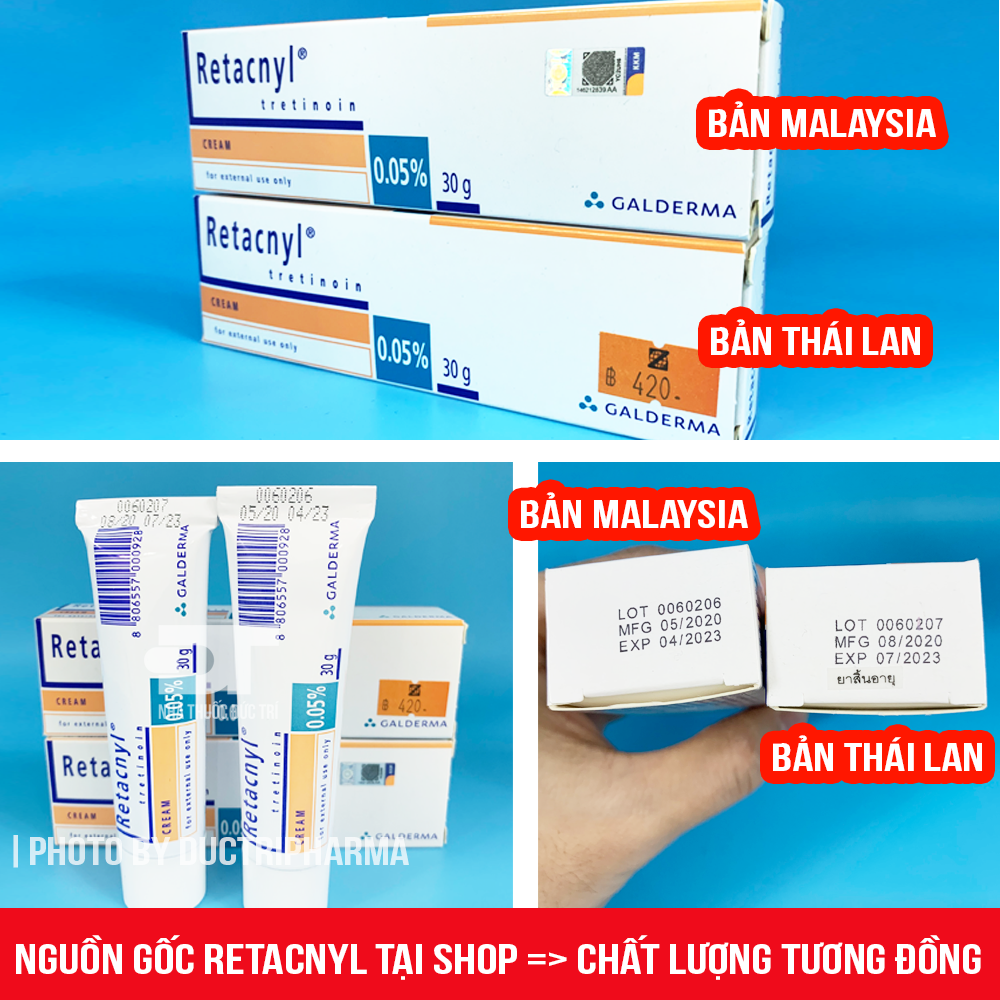 Kem Dưỡng giảm mụn Retacnyl  0.025 - 0.05