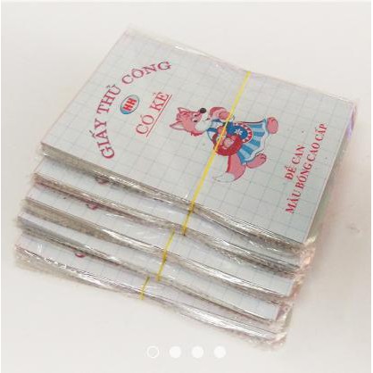 [10 túi ] giấy thủ công, Giấy mỹ thuật nhiều màu sắc cho bé