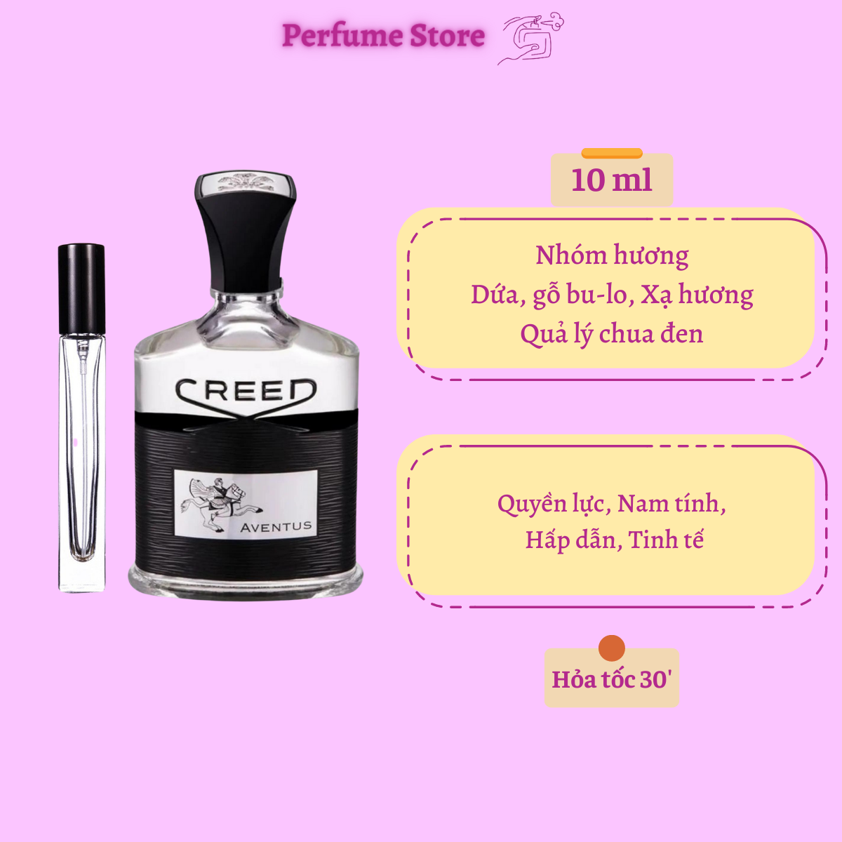 [Chính Hãng] Mẫu chiết nước hoa Creed Aventus (10ml)