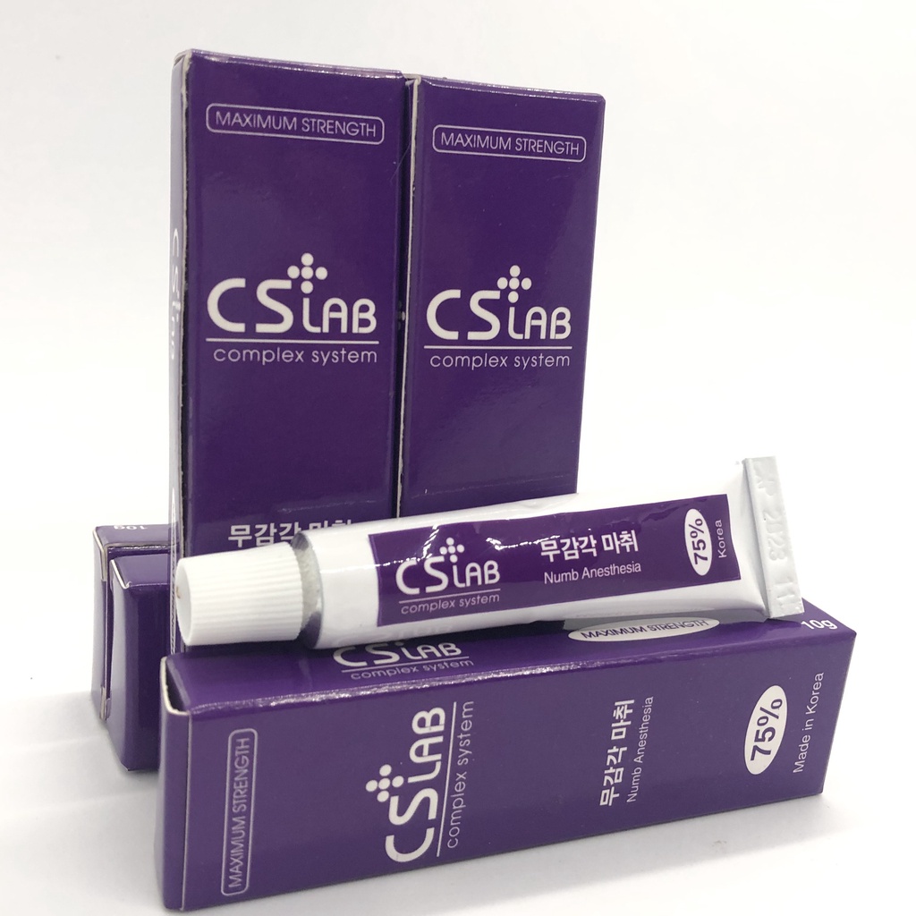 [Giá sỉ 10 tip ↗]  Tê kem CS LAB Tím phun xăm ủ Môi Mày Mí