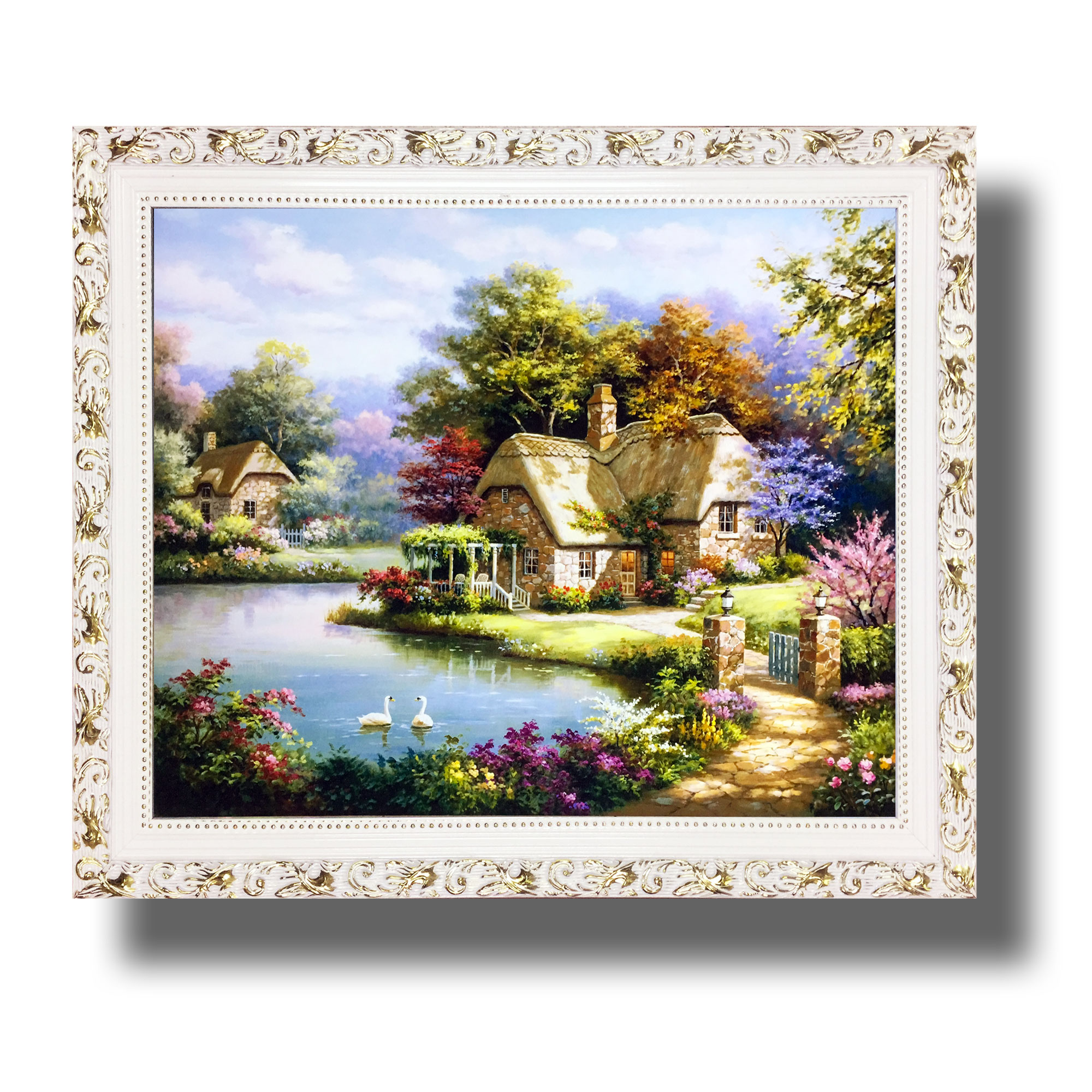 Tranh treo tường - Gia Hòa Vạn Sự Hưng 16 - Tranh Minh Hiền (KHUNG GỖ - 70 x 100cm)