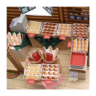 Mô hình giấy 3D  tiệm bánh mì