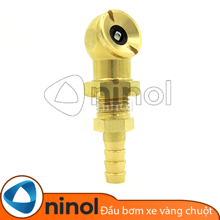 Đầu bơm xe đồng nối đuôi chuột