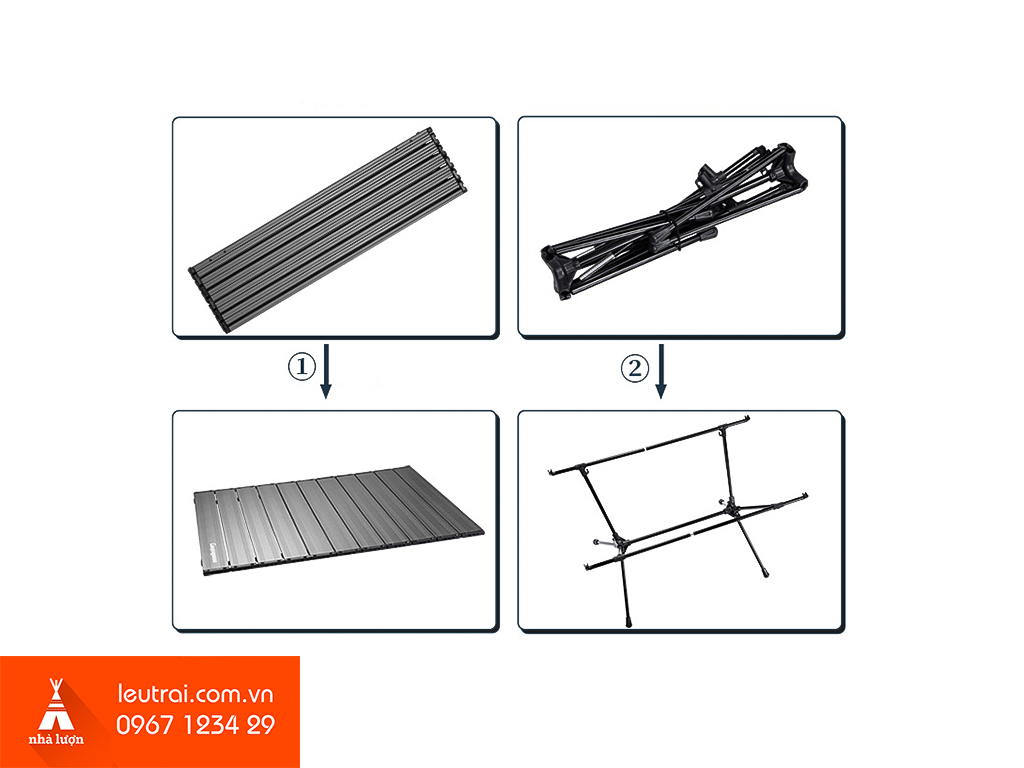 Bàn nhôm dã ngoại Campingmoon T520