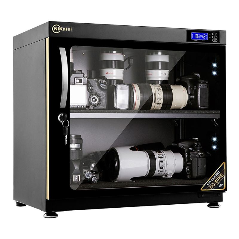 [HCM]TỦ CHỐNG ẨM NIKATEI NC-80HS (BLACK) 80 Lít