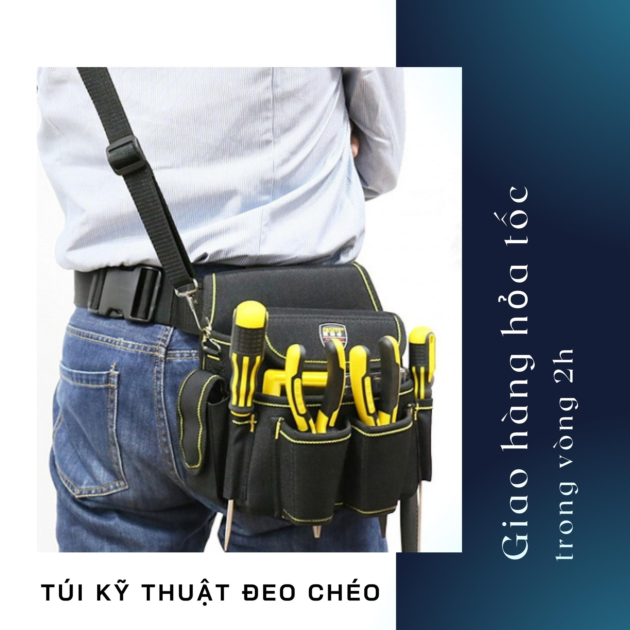 Túi đựng đồ nghề kỹ thuật đeo chéo, túi dụng cụ đa năng chống nước YILEQI