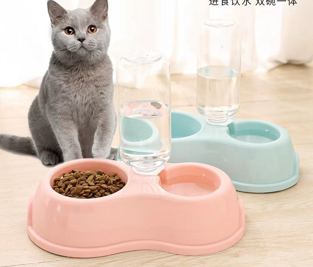 (BÁT ĐÔI THƯỜNG) BÁT ĐÔI CẤP NƯỚC TỰ ĐỘNG KÈM BÌNH ,ĐỂ THỨC ĂN CHO THÚ CƯNG