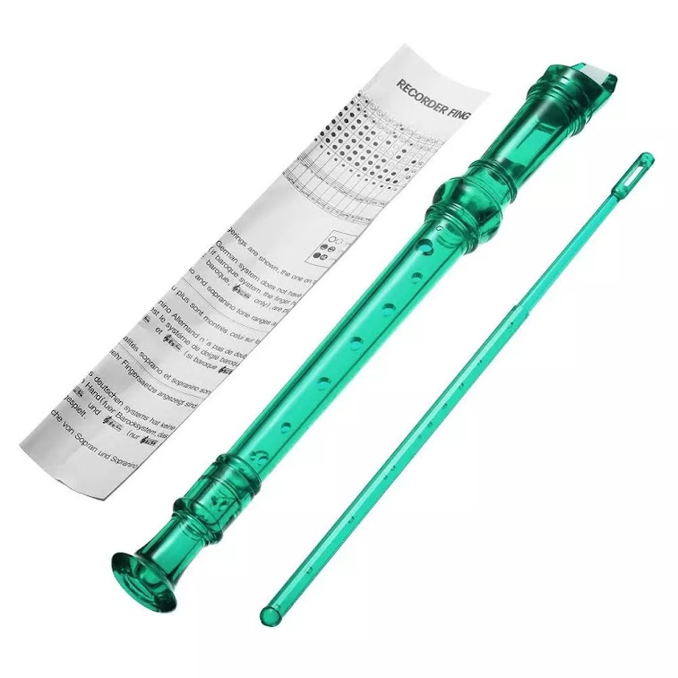SÁO RECORDER MÀU 8 LỖ TRONG SUỐT