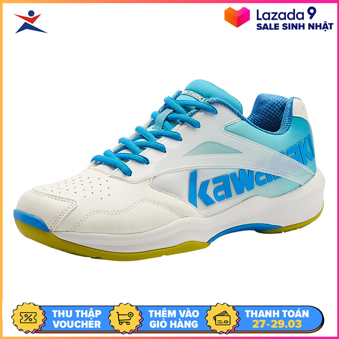 >> SO SÁNH GIÁ GIÀY CẦU LÔNG, BÓNG CHUYỀN KAWASAKI K080 MÀU TRẮNG XANH, ÊM ÁI, THOÁNG KHÍ, CHỐNG LẬT CỔ CHÂN, DÀNH CHO NAM VÀ NỮ ĐỦ SIZE | Shopee Lazada Sendo Tiki | Nên mua ở đâu rẻ nhất 216 Giày cầu lông Kawasaki K-171 chuyên nghiệp nam nữ, để kếp, chống lật cổ chân, màu trắng xanh, giày đánh cầu lông, giày chơi bóng chuyền