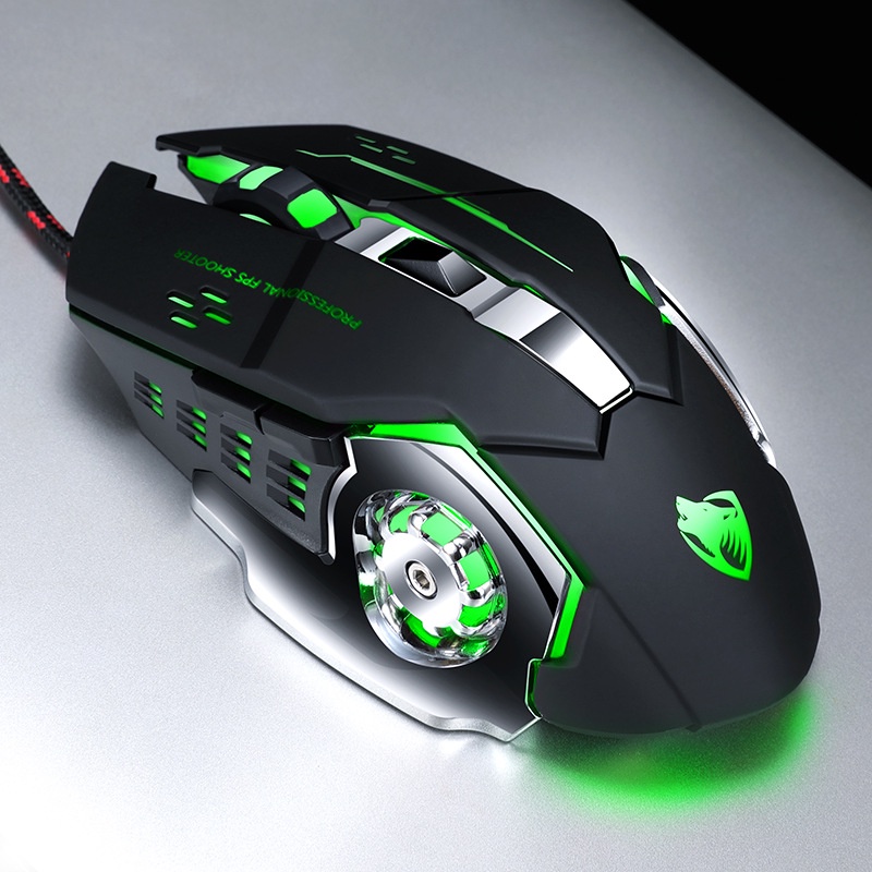 Chuột Máy Tính Mouse T - Wolf V6 Led Game Có Dây Cổng Usb