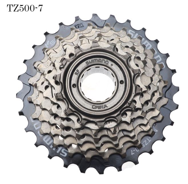 Líp 7 tầng Shimano TZ500-7 14-28T dành cho xe đạp thể thao
