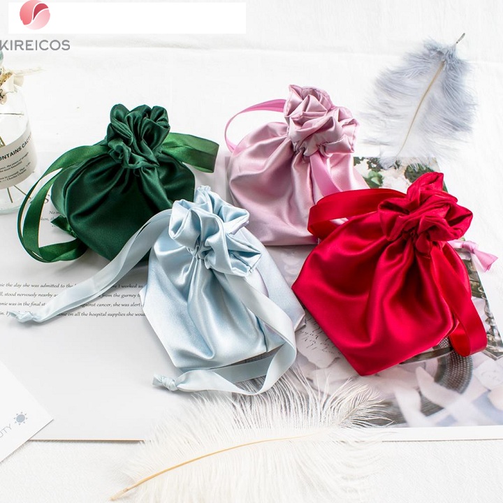 Set Bịt Mắt Ngủ Miếng Che Mắt Ngủ Lụa Kèm Bờm Tóc Có Túi Đựng