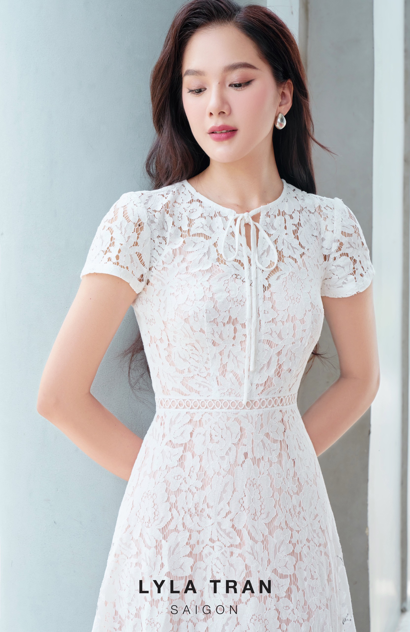 ĐẦM REN CỔ TRÒN PHOM A (BAOBAO LACE)