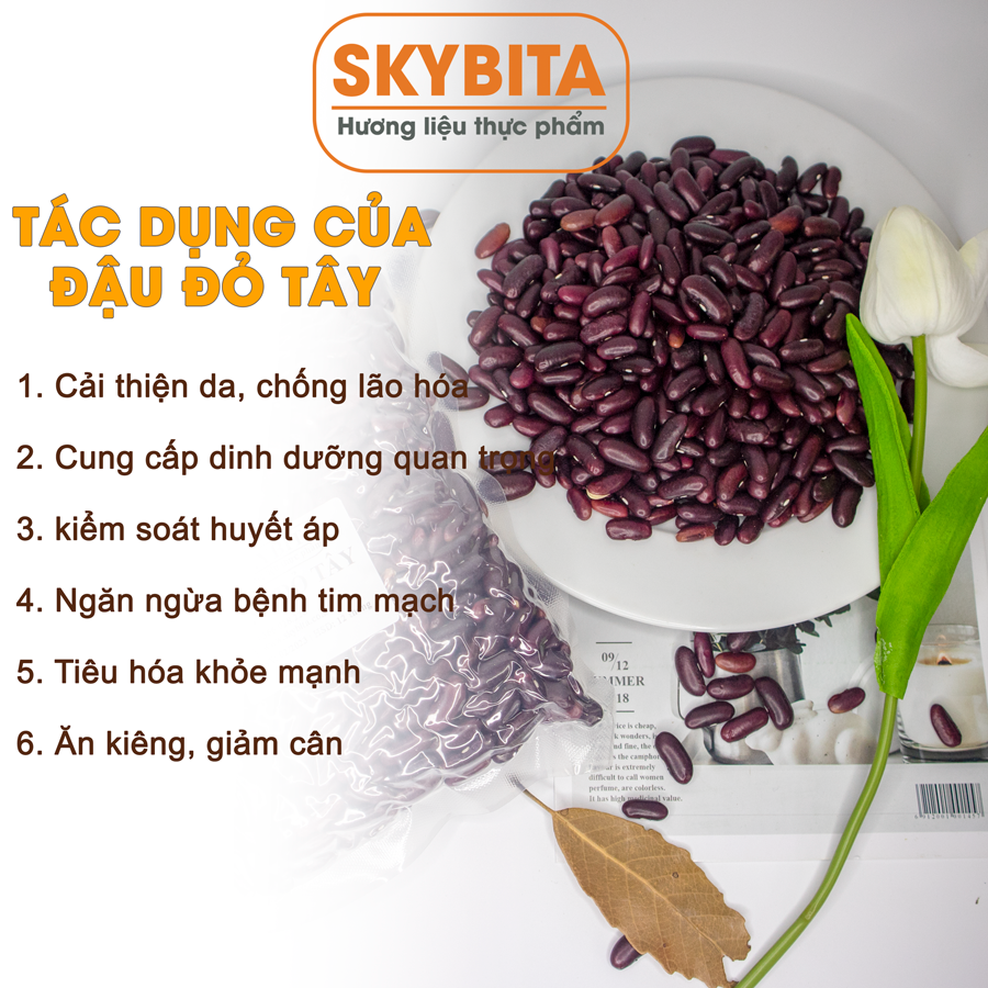 Đậu đỏ tây (đậu thận), đậu đỏ hạt to, bở ngon