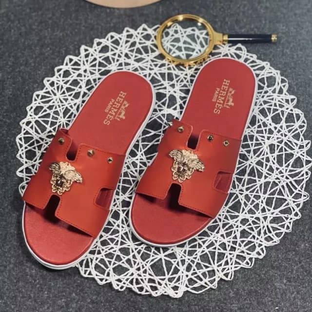 Dép chữ H đỏ mặt vàng nam xịn