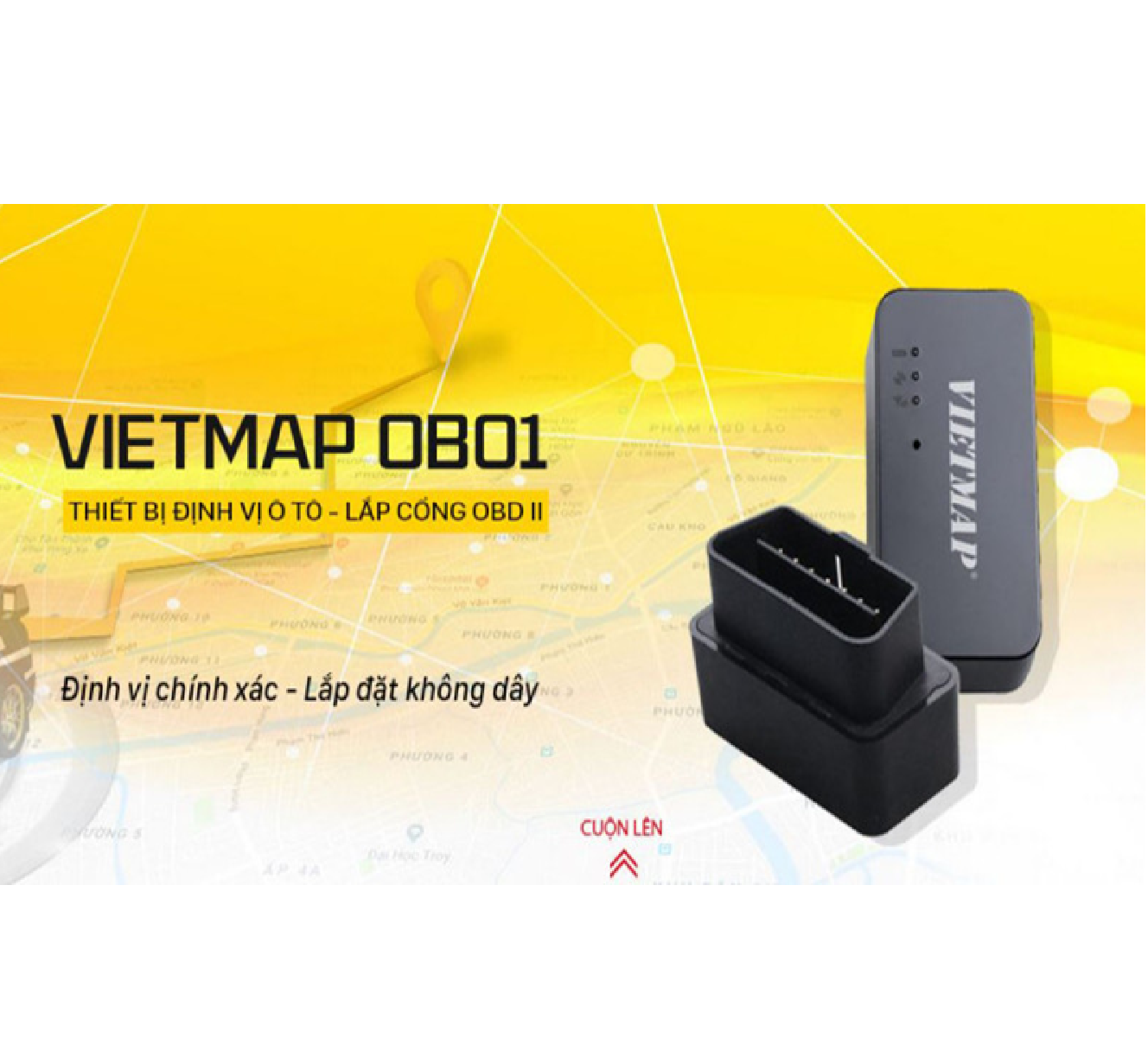 Thiết bị định vị ô tô VietMap OB01 - Điện Dân Dụng.