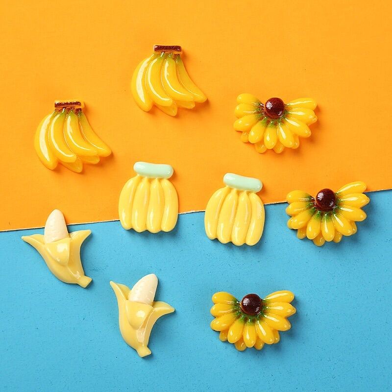 Charm chuối lột vỏ, nải chuối