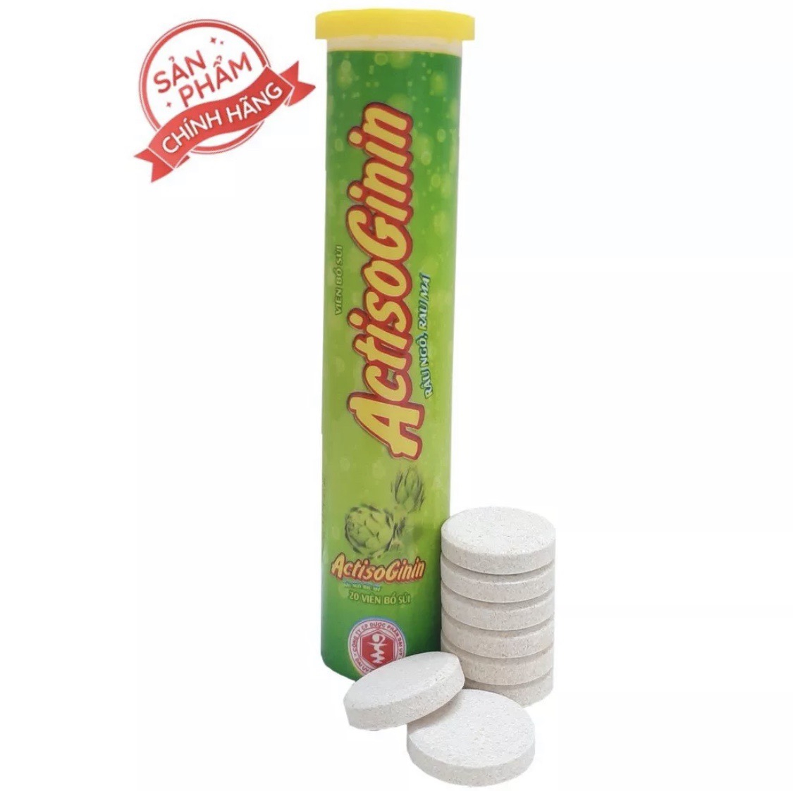 [Combo 2 Tuýp] Viên Sủi Mát Gan Actiso Râu Ngô Rau Má – Giúp Giải Độc Gan, Lợi Tiểu, Thanh Nhiệt, Mát Gan, Tăng Cường Chức Năng Gan- Tuýp 20 viên