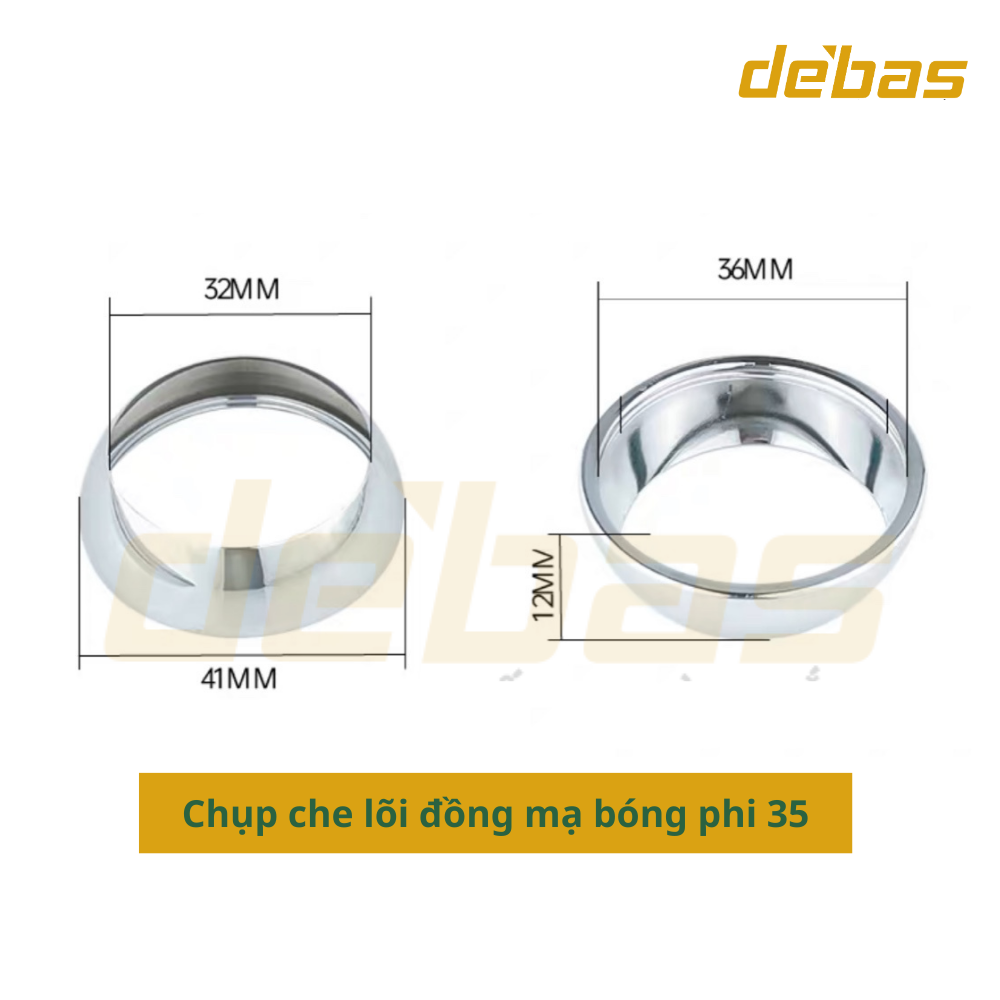Phụ kiện sen tắm - Hãm chia lõi đồng Debas