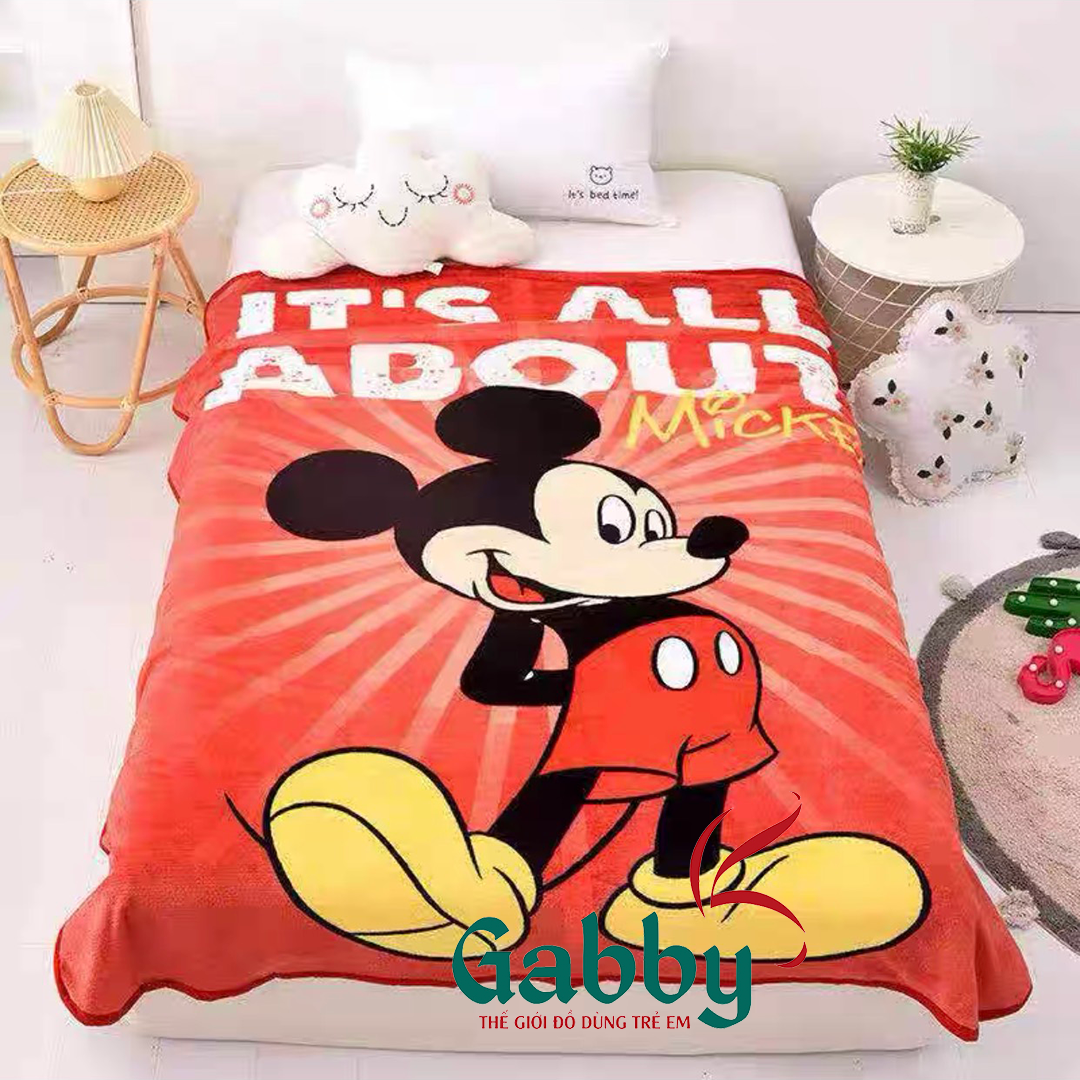Chăn mềm trẻ em Disney nhiều kích thước (Elsa/ Spiderman/ Avengers/ Mickey/ Minnie/ Tsum)