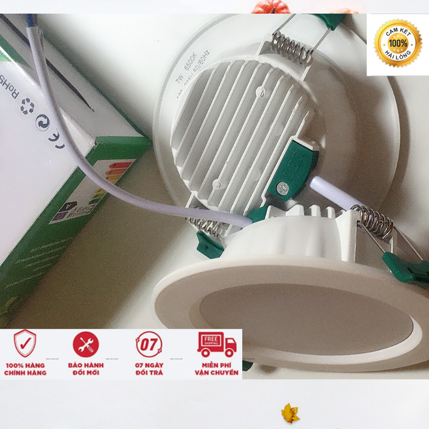 Đèn Led downlight âm trần 7 w 3 màu công nghệ DOB