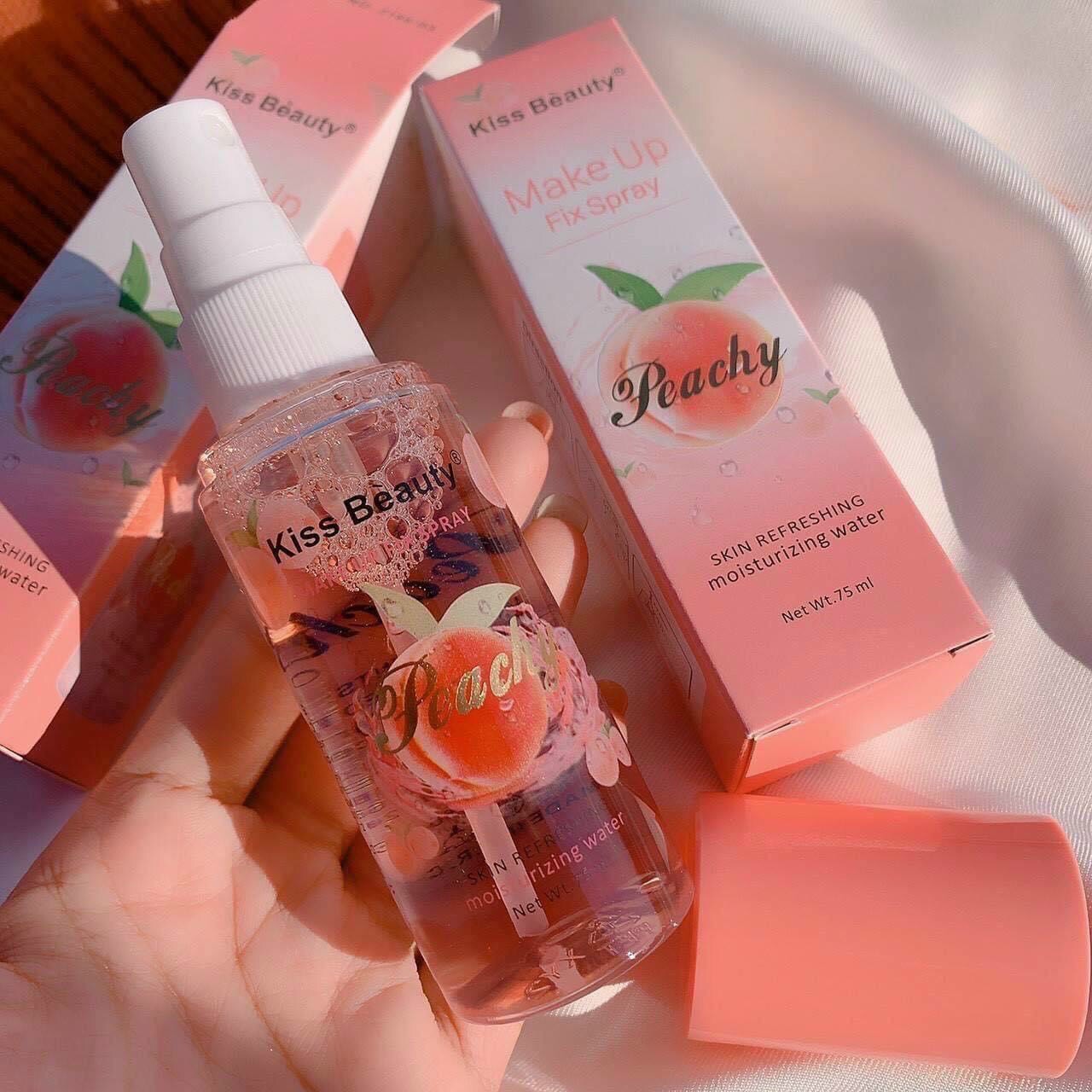 XỊT  GIỮ LỚP MAKE UP PEACHY FIX SPRAY