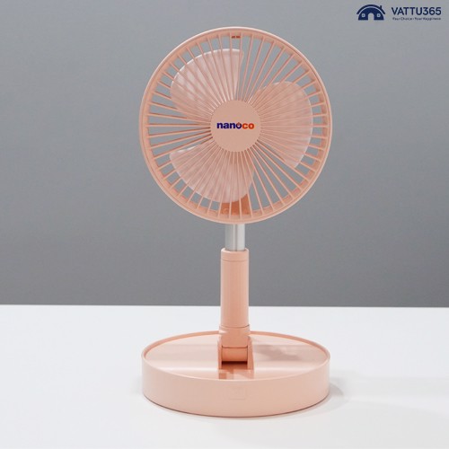 [HCM]Quạt Sạc Điện Gấp Gọn Nanoco NFF1617W