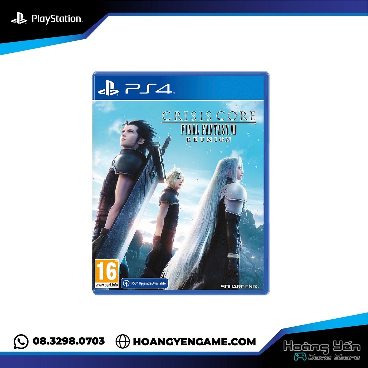Đĩa game crisis core final fantasy vii ps4