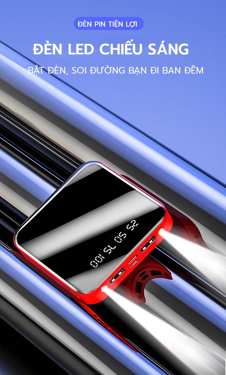 Sạc Dự Phòng Tráng Gương 20000mAh