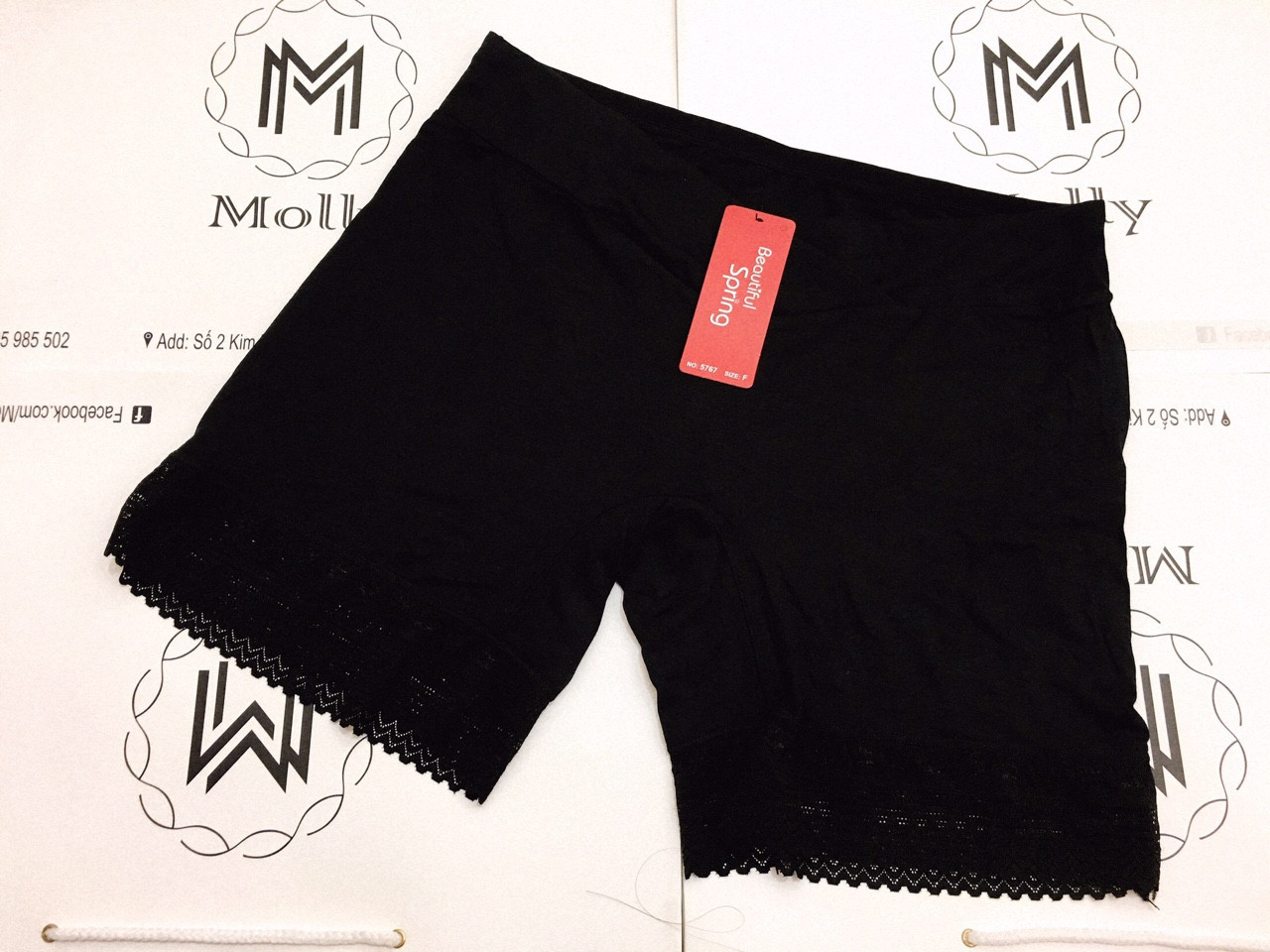 Quần đùi bầu mặc váy cạp chéo cotton thoáng mát