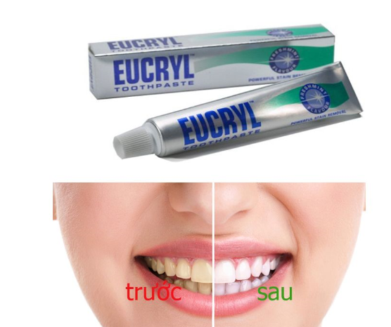 Kem đánh răng Eucryl giúp trắng răng, giảm hôi miệng