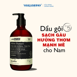 Dầu gội Wakamono công nghệ Nano Olive Oil - Sạch gàu cho Nam No.5 - 250ml thumbnail
