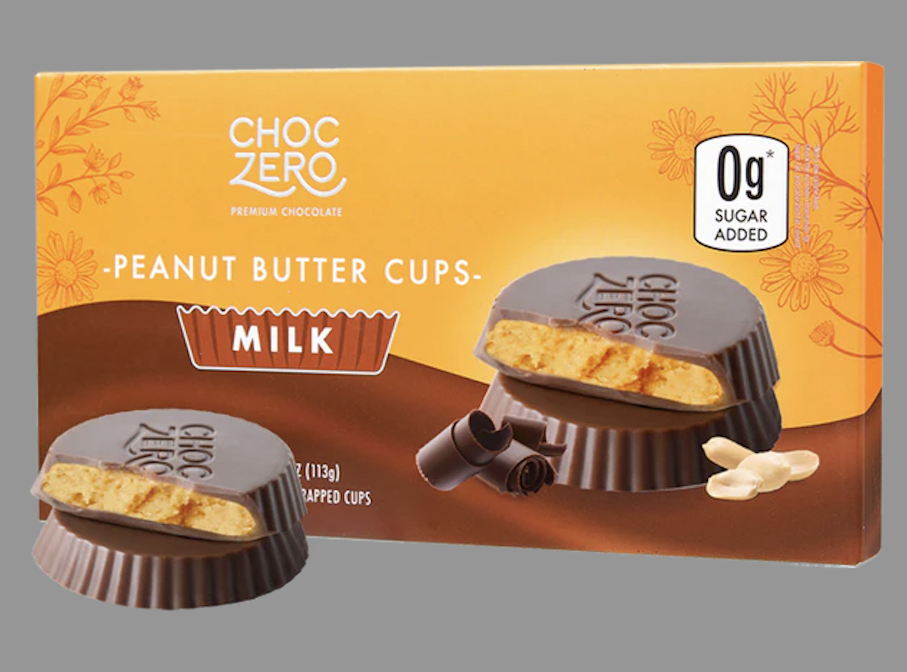 Túi socola sữa bọc bơ đậu phộng choczero milk chocolate peanut butter cups - không đường sugar free, ăn kiêng keto, gluten free, soy free, 3 oz