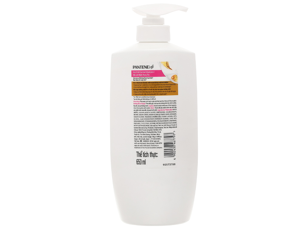 [HCM]Dầu gội ngăn rụng tóc Pantene 650ml