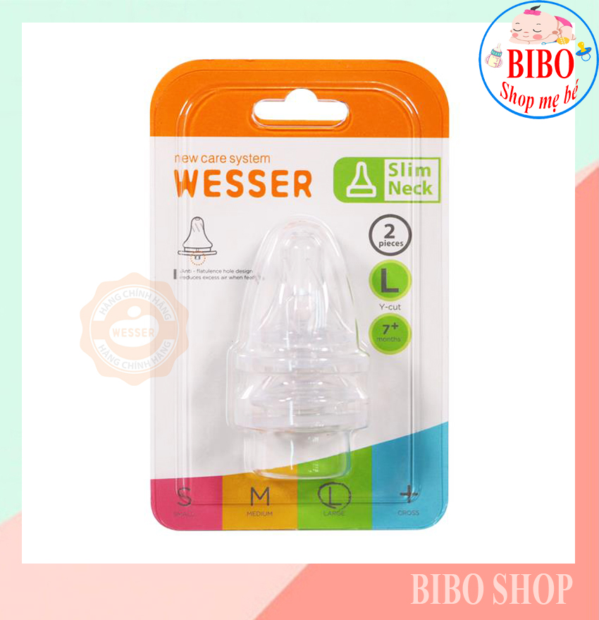SET 2 NÚM VÚ CỔ NHỎ WESSER SIZE L DÀNH CHO BÉ ( trên 7 tháng )
