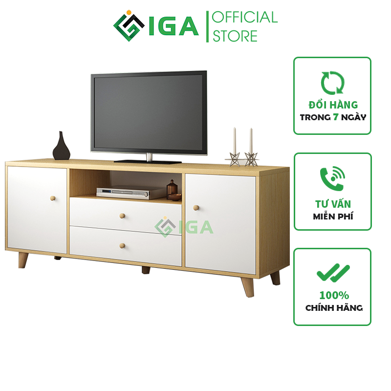 Kệ Tivi phòng khách IGA hiện đại - Thiết kế độc đáo cùng với tính năng tiện ích đầy đủ, Kệ Tivi IGA hiện đại được mệnh danh là \