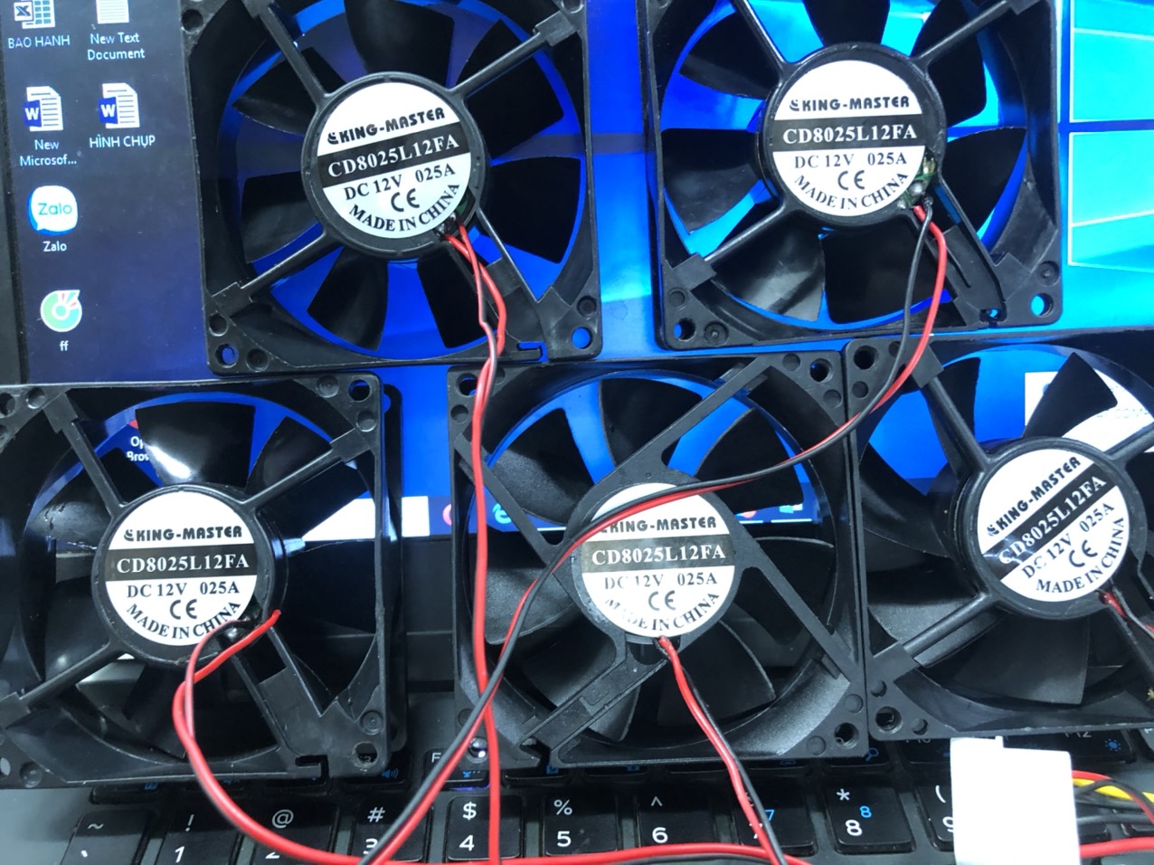 Fan Case 8CM - Làm Mát Thùng CPU - Màu đen