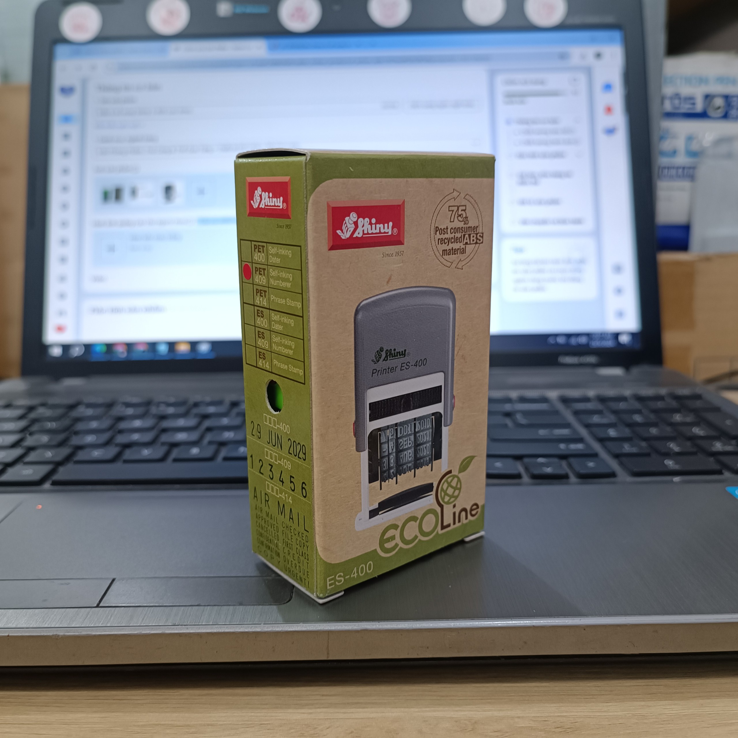 Dấu 6 số xoay Shiny S-409 cao 4mm