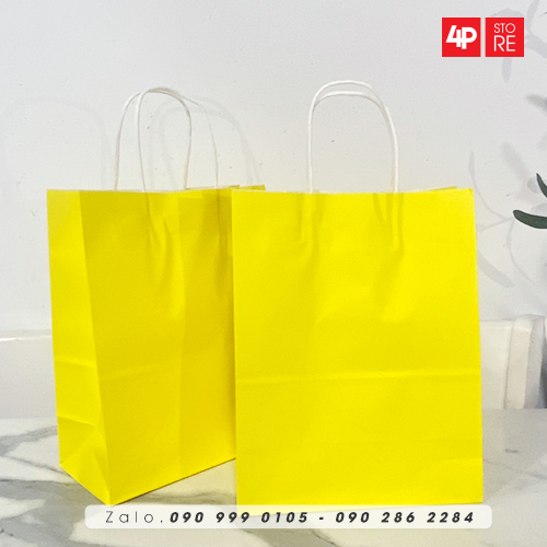 01 TÚI KRAFT VÀNG KRAFT 120GSM - NHIỀU SIZE