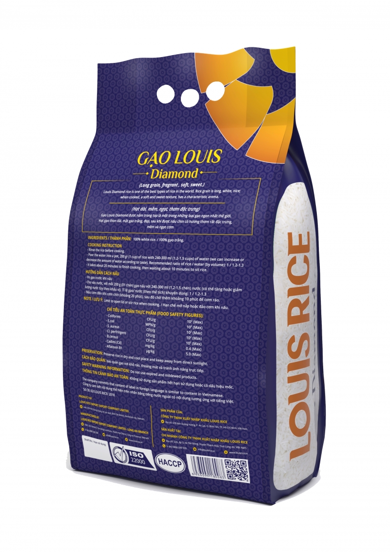 Gạo Louis Diamond Túi 5kg
